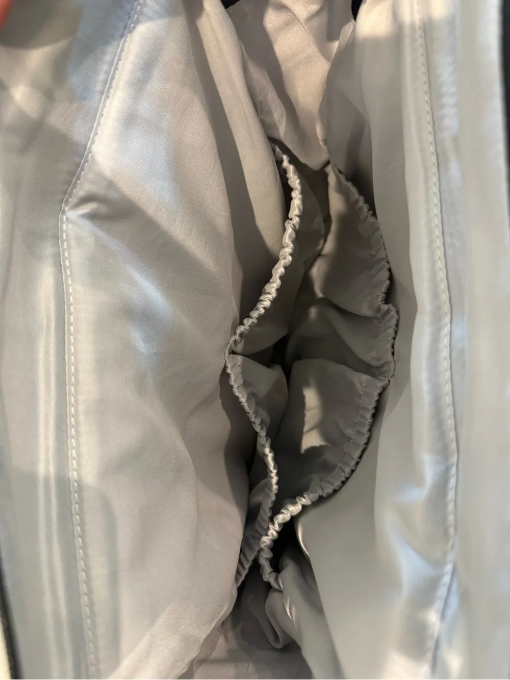 JJ Cole Black & White Striped Diaper Bag with Brown Trim